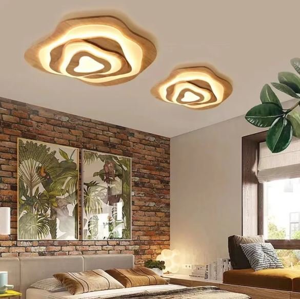 wooden ceiling lamp