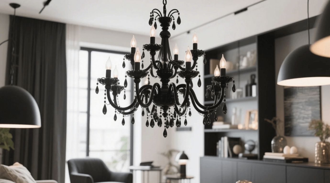 Black Chandelier: Elevate Modern Interiors with Timeless Elegance