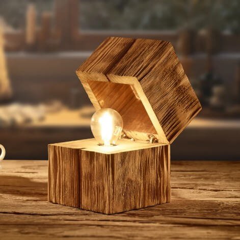 wood lamp
